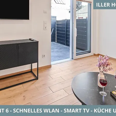 Illler Homes Moderne Fewos Fuer Bis Zu 7 Pers Mit Kueche & Parkplaetzen, Teilweise Mit Terrasse דירה