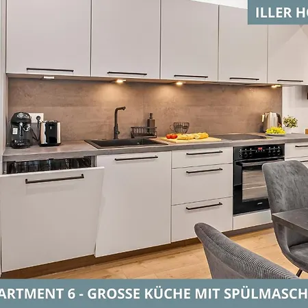 Illler Homes Moderne Fewos Fuer Bis Zu 7 Pers Mit Kueche & Parkplaetzen, Teilweise Mit Terrasse *