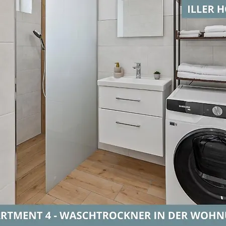 Illler Homes Moderne Fewos Fuer Bis Zu 7 Pers Mit Kueche & Parkplaetzen, Teilweise Mit Terrasse דירה ממינגן