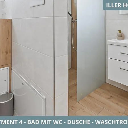 דירה Illler Homes Moderne Fewos Fuer Bis Zu 7 Pers Mit Kueche & Parkplaetzen, Teilweise Mit Terrasse *