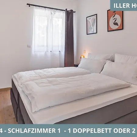 Illler Homes Moderne Fewos Fuer Bis Zu 7 Pers Mit Kueche & Parkplaetzen, Teilweise Mit Terrasse דירה ממינגן