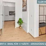 Illler Homes Moderne Fewos Fuer Bis Zu 7 Pers Mit Kueche & Parkplaetzen, Teilweise Mit Terrasse Apartmán Memmingen