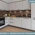 Iller Homes - Moderne Fewos Mit Terrasse Für Bis Zu 7 Pers Mit Parkplätzen * Memmingen