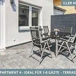 Apartmán Illler Homes Moderne Fewos Fuer Bis Zu 7 Pers Mit Kueche & Parkplaetzen, Teilweise Mit Terrasse Memmingen