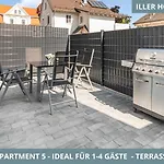 Iller Homes - Moderne Fewos Mit Terrasse Für Bis Zu 7 Pers Mit Parkplätzen * Memmingen