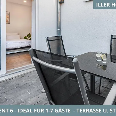 Apartmán Illler Homes Moderne Fewos Fuer Bis Zu 7 Pers Mit Kueche & Parkplaetzen, Teilweise Mit Terrasse *