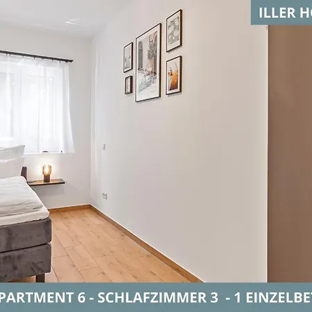Apartmán Illler Homes Moderne Fewos Fuer Bis Zu 7 Pers Mit Kueche & Parkplaetzen, Teilweise Mit Terrasse Memmingen