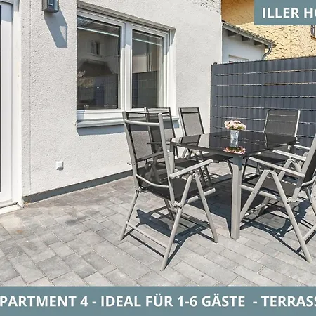 Apartmán Illler Homes Moderne Fewos Fuer Bis Zu 7 Pers Mit Kueche & Parkplaetzen, Teilweise Mit Terrasse Memmingen